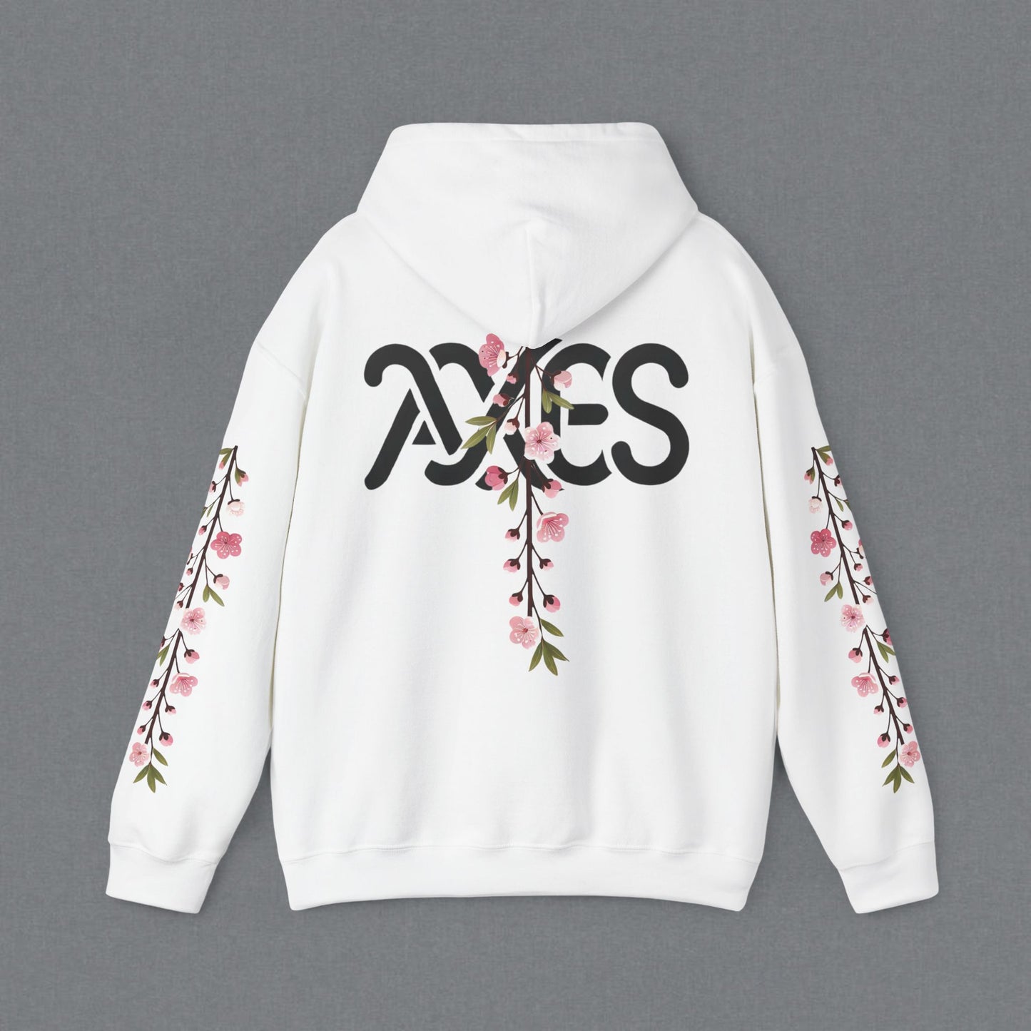 Floral AXES Unisex Hoodie - Cozy Spring Style